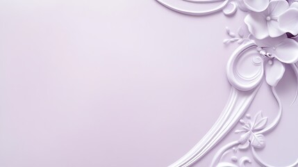 Lavender Floral Design Elegant Wall Decor