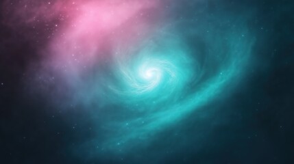 Fototapeta premium Mesmerizing Cosmic Swirl With Nebula And Galaxies In Vivid Colors Showcasing Ethereal Space Beauty And Astral Wonders
