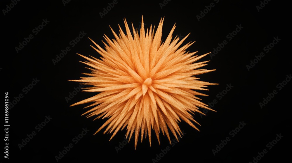 Poster golden glitter particle explosion against dark background with shimmering symmetry for festive and a