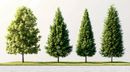 Fototapeta premium thuja occidentalis known northern trees