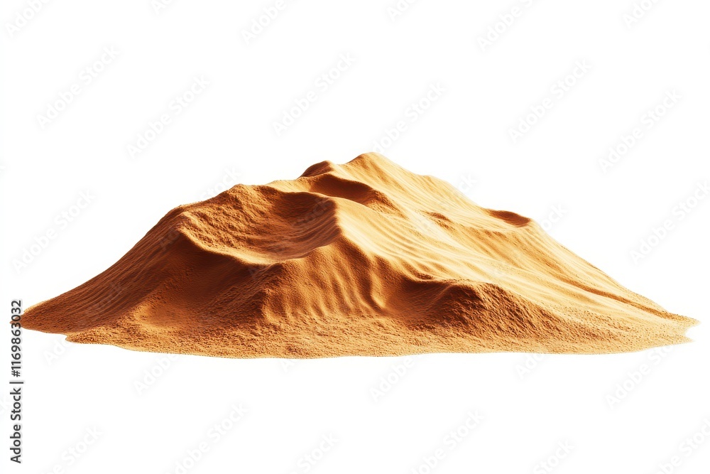 Aufkleber realistic close-up view of a texture of a mountainous sand dune structure for nature or travel-theme