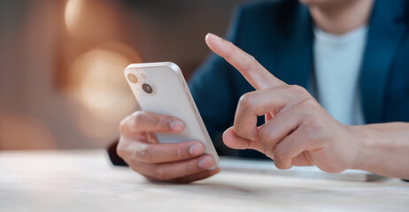 Social media and digital online concept, man using smart phone. The concept of living on vacation and playing social media. Social Distancing ,Working From Home
