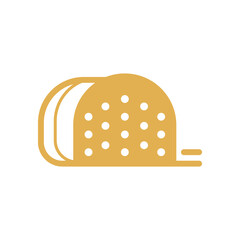 Taco icon illustration flat