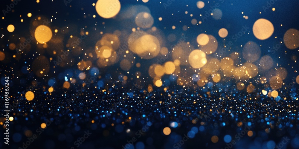 Aufkleber the image is a blurry, colorful background with many small, glowing dots. the dots are scattered thr