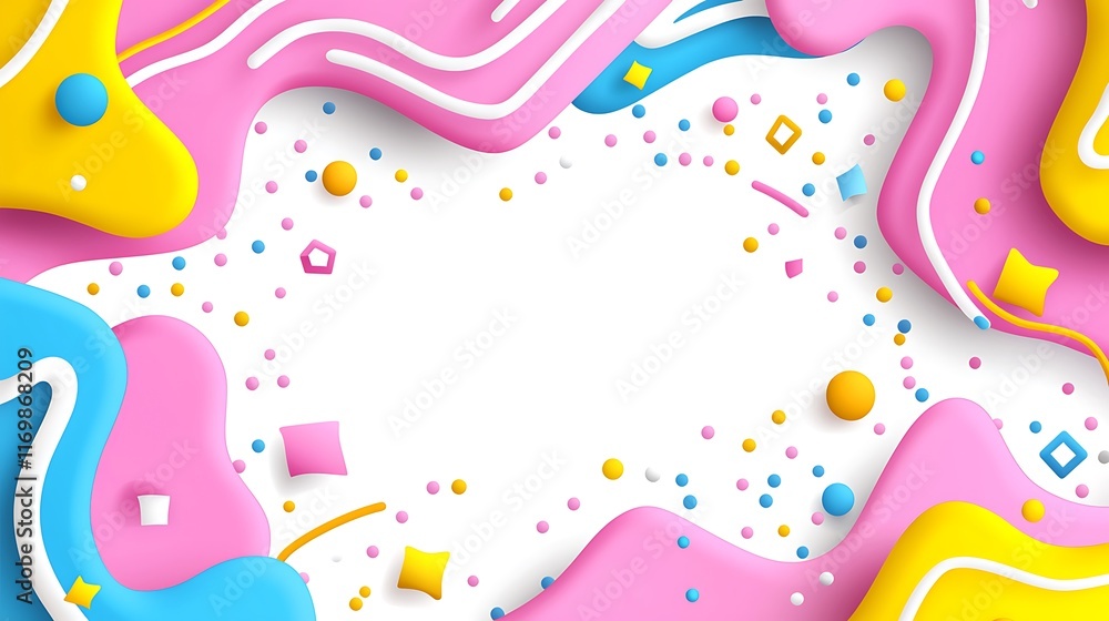 Poster abstract colorful background with copy space.
