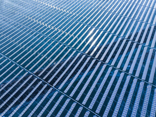 Drones capture large-scale photovoltaic panels on site