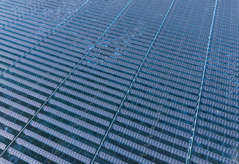 Drones capture large-scale photovoltaic panels on site