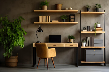 Fototapeta premium Elegant and Sophisticated Workspace of a GC (General Counsel) Professional: Embodying Excellence & Organisation.