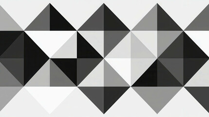 Simple Geometric Design Featuring a Stylish Arrangement of Triangles and Shapes