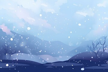 Obraz premium winter landscape with snow
