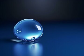 blue glass sphere