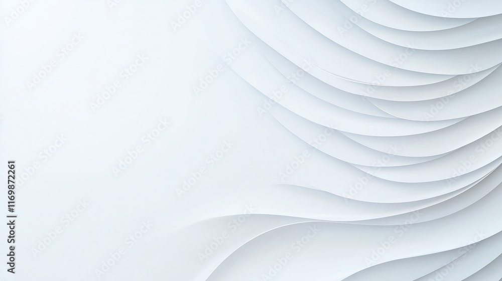 Poster white abstract modern background design with minimalist layers and soft curves for contemporary styl