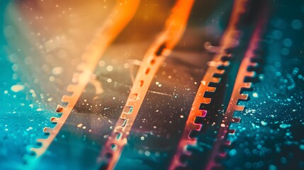 A light leak in an old photo, film grain, dust, and scratches in the transparency overlay, with a vignette border