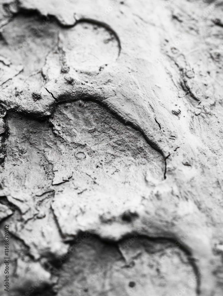 Aufkleber the image is a close up of a rock with a rough texture. the rock appears to be weathered and has a l