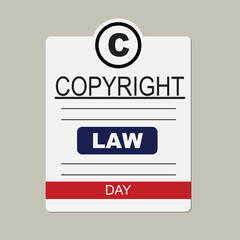 Copyright Law Day event poster