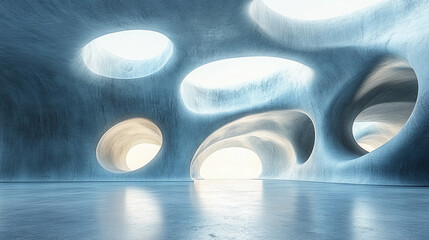 A contemporary pattern of geometric shapes forms an architectural background symbolizing the contrast between modern order and chaotic elements of design in a sleek and dynamic environment.

