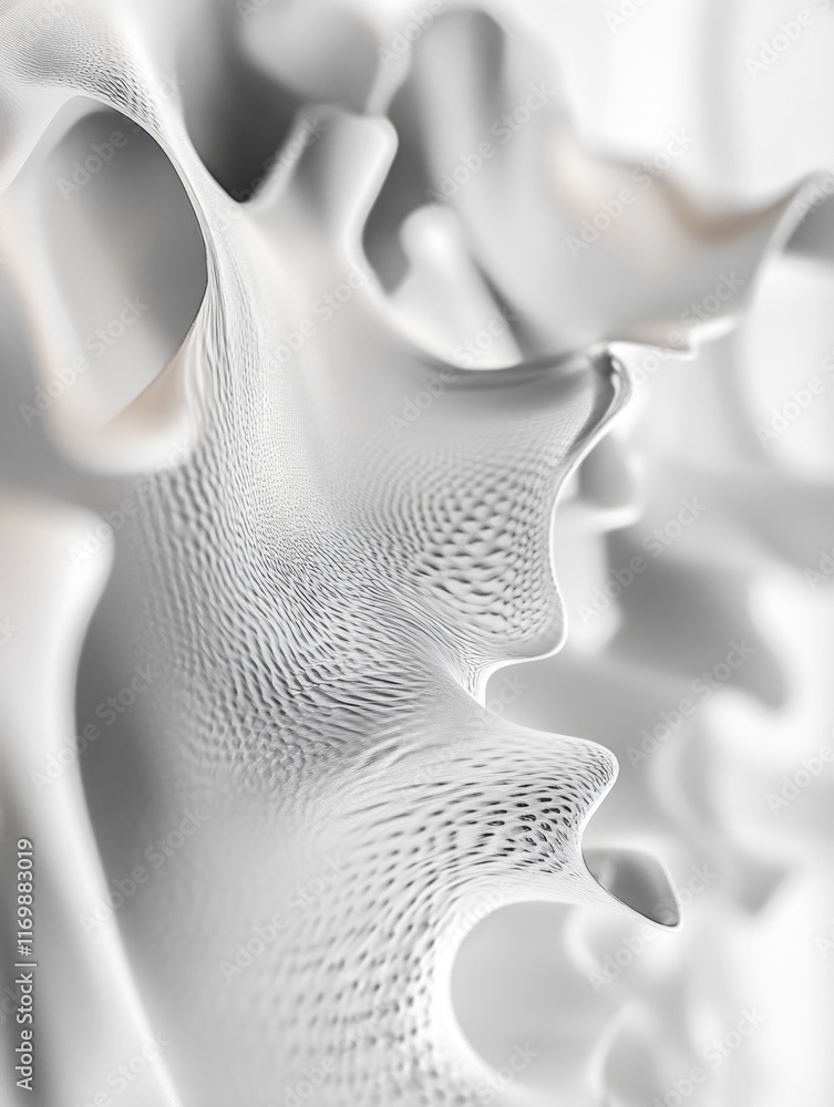 Fototapete a digital rendering of an intricate sculptural design. it showcases the fusion of modern art and tec