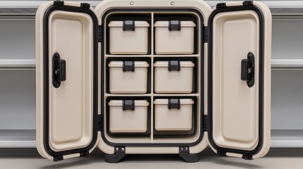Obraz premium Versatile Storage Container with Six Organized Compartments