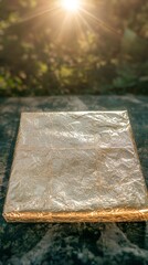 Shiny Gold Foil Texture  Luxury Background  Elegant Mockup   Product Presentation