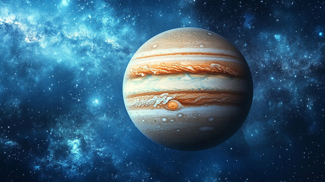 A massive extraterrestrial planet looms in the vast cosmos sky, symbolizing chaos, mystery, and the unknown forces that govern the universe, captivating the imagination of all who gaze upon it

