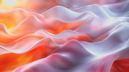 Obraz premium Vibrant and Colorful Abstract Background Featuring Flowing Waves in a Harmonious Blend of Hues Creating a Dynamic Visual Experience of Motion and Energy Perfect for Creative Projects
