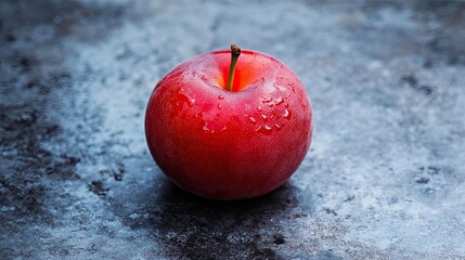 nectarine isolated on metal background