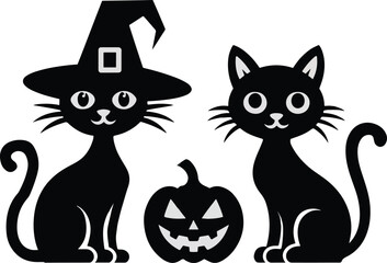 Halloween cat vector