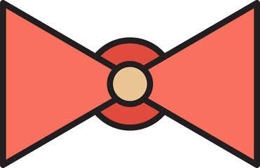 Pink Decorative Bowtie Illustration
