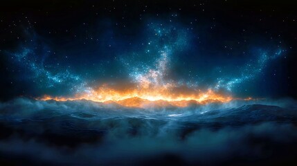 Fototapeta premium fire in space