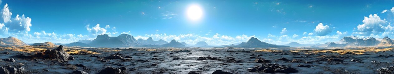 sunset in the mountains