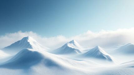 White snowy mountains under a vibrant blue sky symbolizing travel lifestyle resilience and challenges ideal for adventurous journeys or serene getaways capturing nature's majestic and inspiring essenc