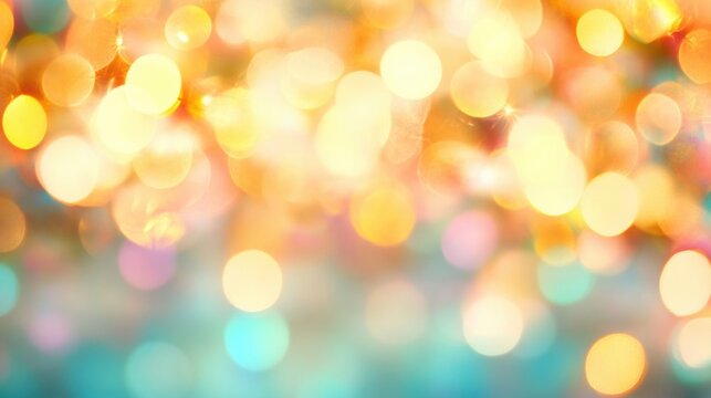 Bright, colorful bokeh lights create a magical and festive atmosphere perfect for celebrations, parties, or evening events in many settings