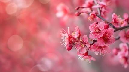 Obraz premium Chinese New Year concept Sakura holiday during Tet