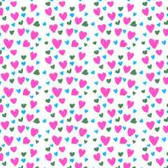 seamless pattern with hearts