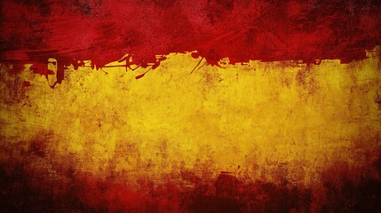 Fototapeta premium A rich and dramatic dark red and yellow gradient background, blending deep red hues with vibrant yellow tones. This bold and striking backdrop creates a sense of warmth and intensity