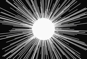 Fototapeta premium Geometric Explosion: Captivating Sunburst Pattern with Sharp Details and High Resolution for Modern Art Lovers