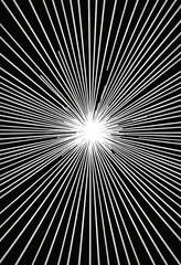 Obraz premium Radiating Lines: A Stunning Abstract Radial Burst Design in Monochrome for Dynamic Visual Impact