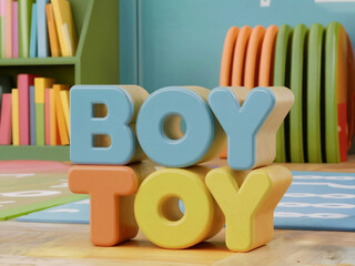 “boytoy” 3d font effect