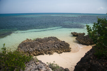 Beautiful tranquil beach at Club Amigo Guardalavaca resort hotel,, Guardalavaca, Holguin province,...