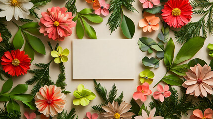 Obraz premium card with flowers and card background in concept of valentine day 14th February 2025 with gift rose flower love heart romance and romantic in pink and red shade