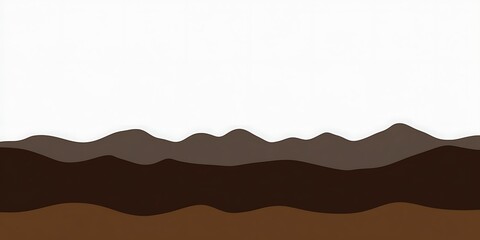 Brown Mountain Range Silhouette.