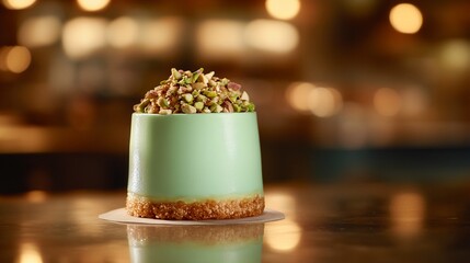 Pistachio dessert, mint green, small, elegant, gourmet,  cake,  sweet,  delicious,  food,  