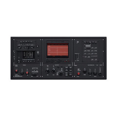 Audio control equipment studio equipment image digital environment front view transparent background