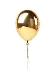 Shiny gold balloon for festive celebrations.