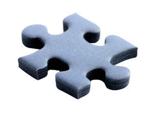 Single puzzle piece on a white background.