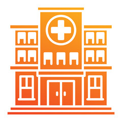 Hospital icon element for design