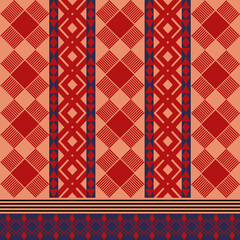 Geometric Ethnic pattern, Native American tribal fabric, tile, carpet, vector, illustration design