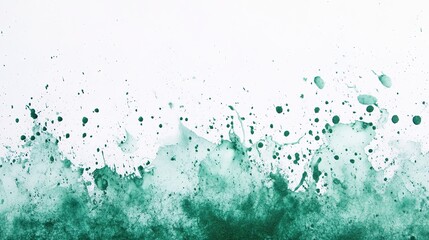 Obraz premium Green paint splash on a white background, creating a bold and dynamic visual effect. The vivid splash of green adds a touch of energy and creativity, making it ideal for artistic designs, backgrounds,