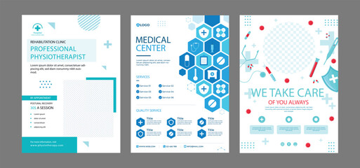 Modern Medical Flyer Template Design. Healthcare business flyer Template, Medical and healthcare modern flyer template. health doctor flyer design