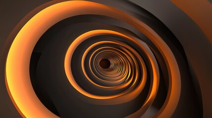 Abstract D tunnel design with glowing concentric circles fading into the distance. No text, no people.